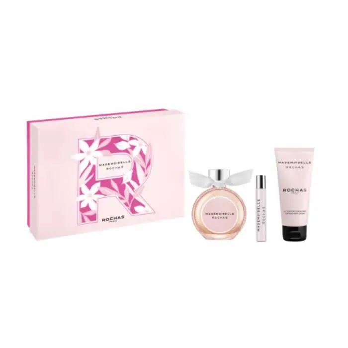 Rochas Mademoiselle Rochas Eau De Parfum Spray 90 ml Set 3 Pieces