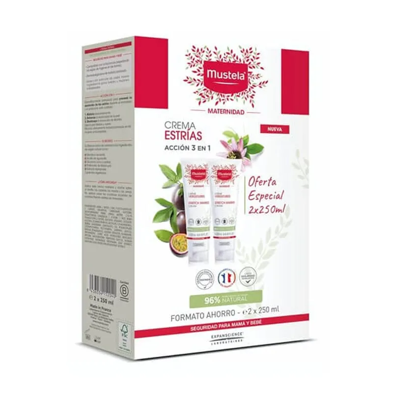 Crema Estrías Acción 3 En 1 2 x 250 ml