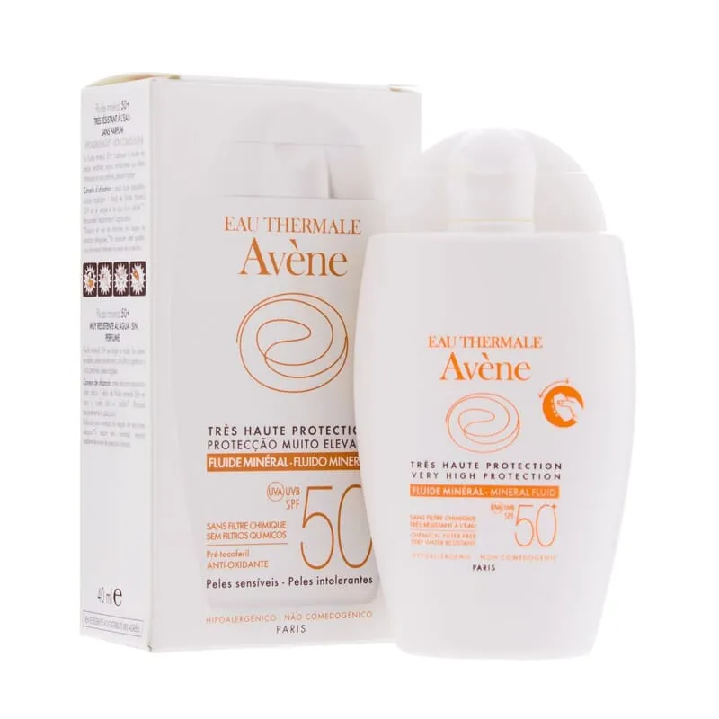 Avene Fluido Mineral Protección Muy Alta SPF50+ 40ml