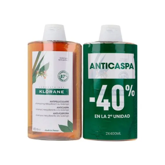 Klorane Champú Galanga Anticaspa Duplo 400 ml