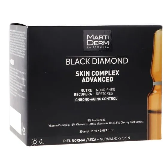Martiderm Ampollas Black Diamond Skin Complex Advanced 30 ampollas