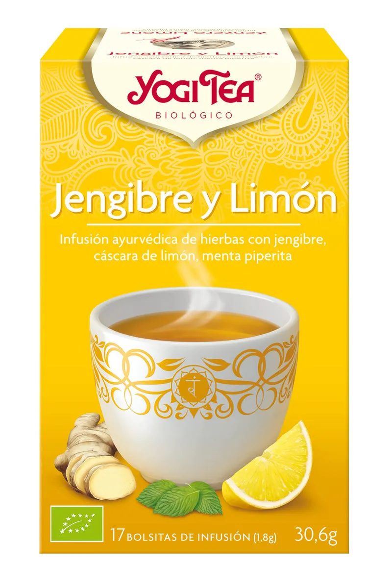Yogi Tea Jengibre y Limón. Dietisa
