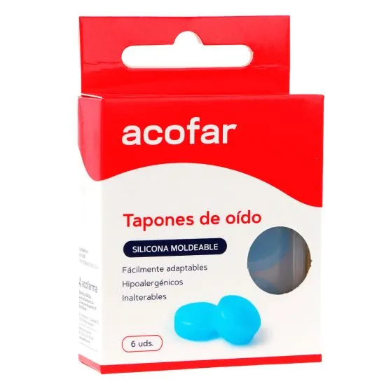 Acofar Tapones de Oído de Silicona Moldeable