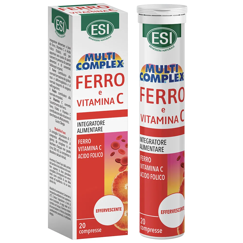HIERRO VITAMINA C EFERVESCENTE (20 COMP) ESI