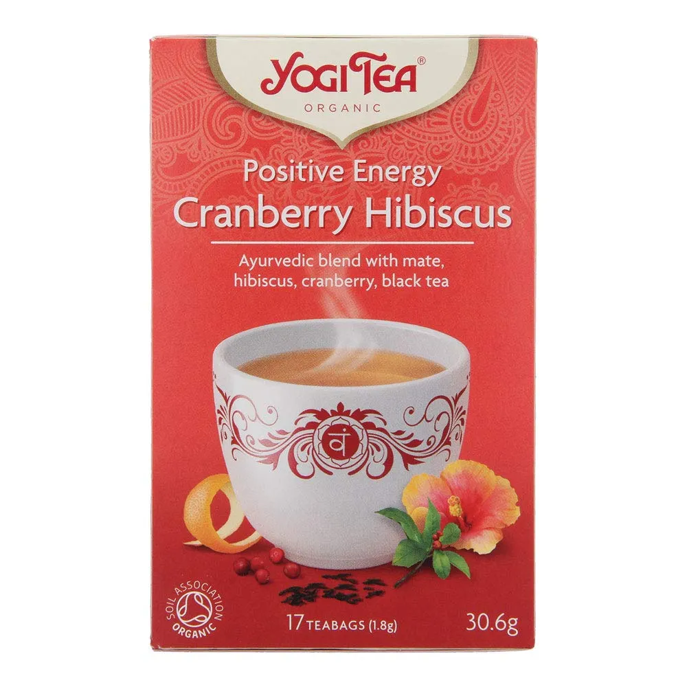 Yogi Tea Energía Positiva Arándanos Hibisco. Dietisa