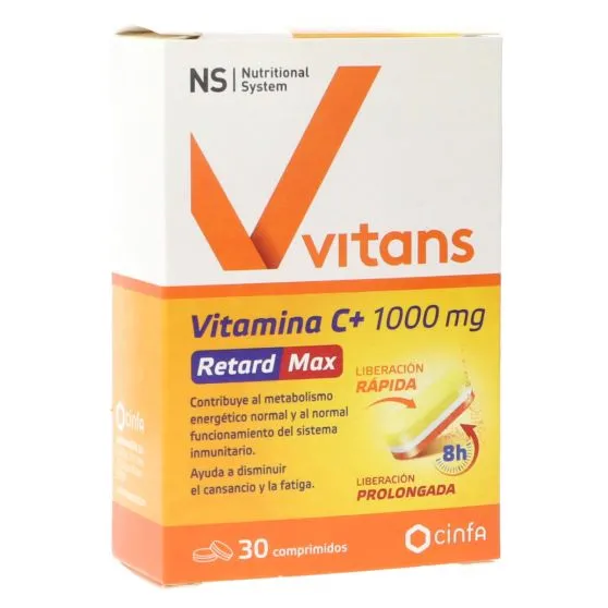 NS Vitans Vitamina C+ 1000 mg Retard Max 30 comprimidos