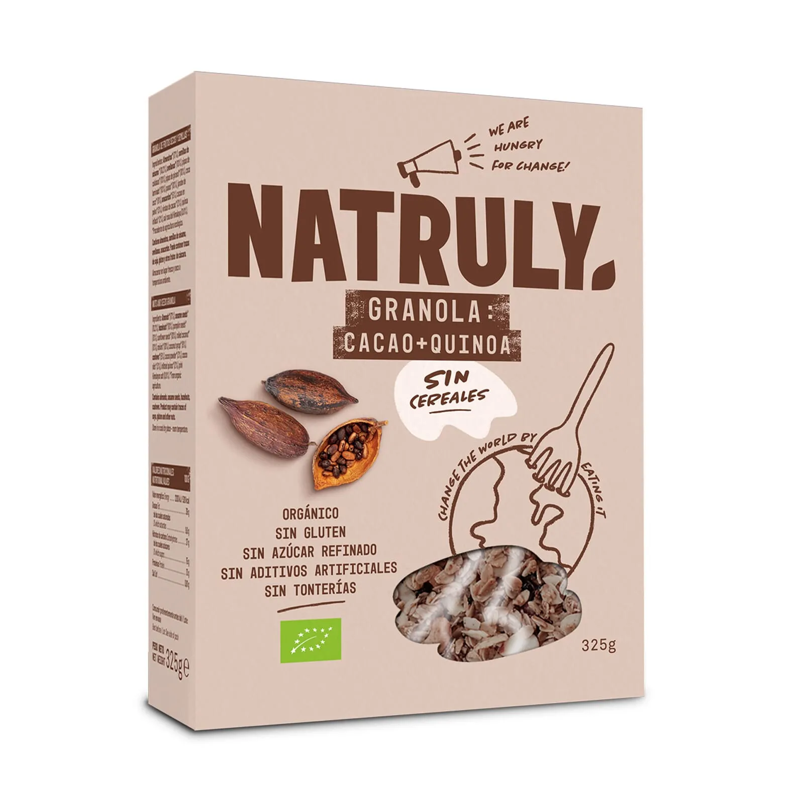 Natural Athlete Granola Cacao, Coco y Quinoa 325g