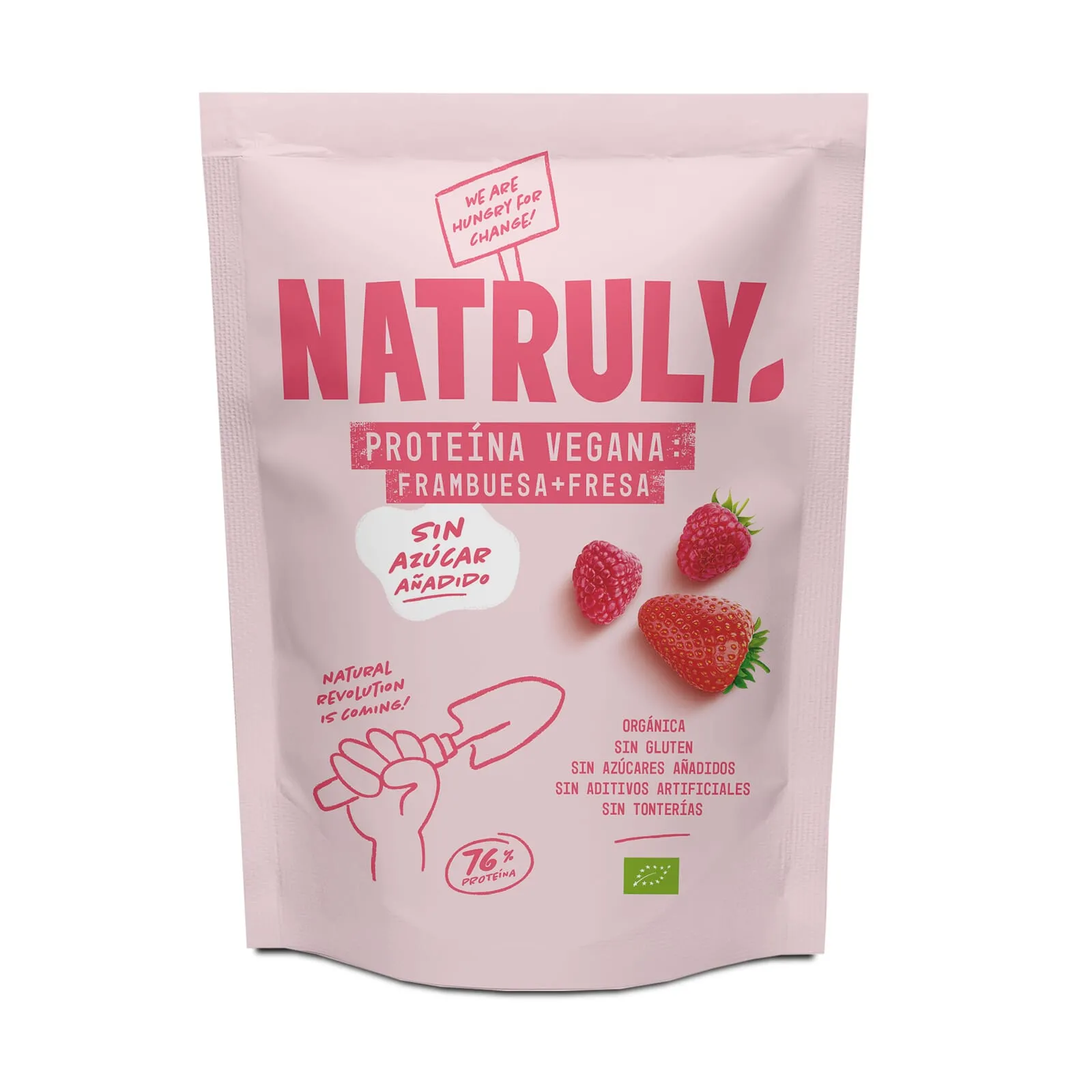 Natural Athlete Proteína Vegana Fresa y Frambuesa 350g