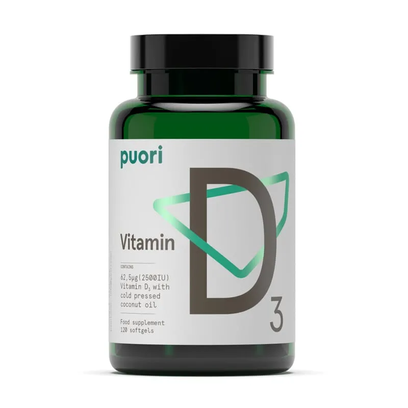 Puori D3 Vitamina D (2500IU)  120 Perlas