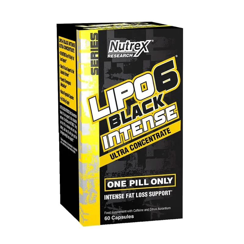 Lipo 6 Black Intense Ultra Concentrate 60 VCaps ▸ Nutrex