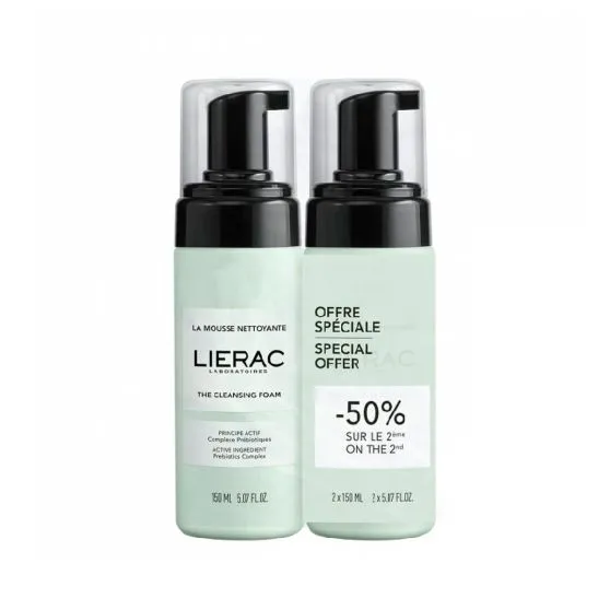 Espuma Limpiadora Desmaquillante Lierac 2 x 150 ml