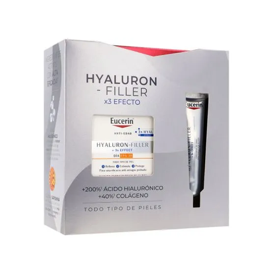 Eucerin Hyaluron Filler X3 Efecto SPF30 Cofre