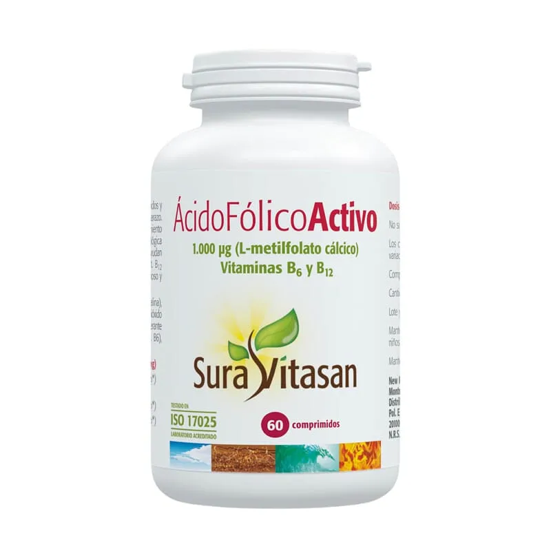 Ácido Fólico Activo 1000 mcg 60 Tabs