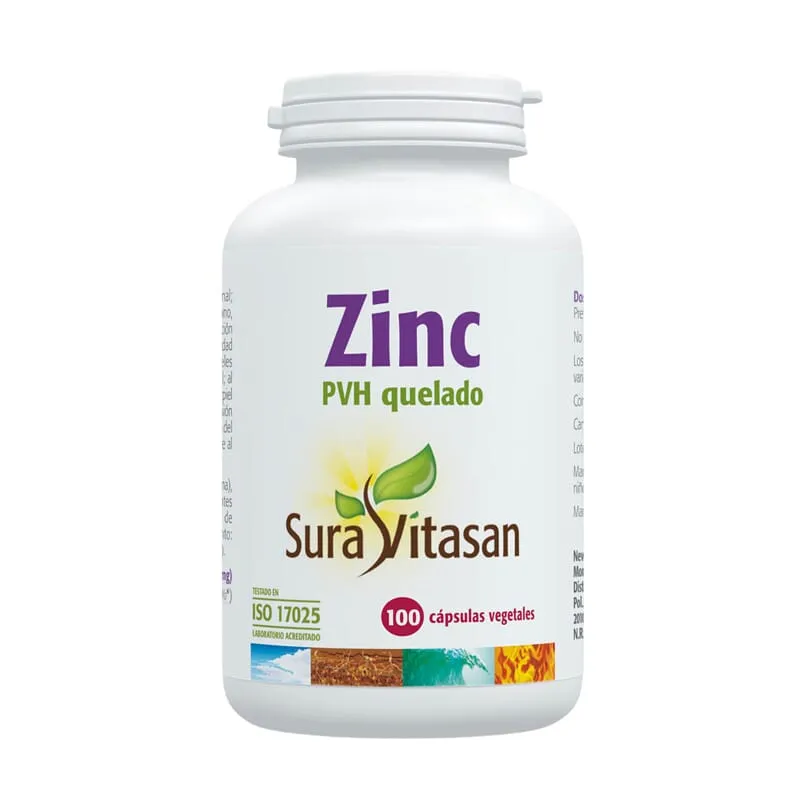 Zinc PVH Quelado 100 VCaps