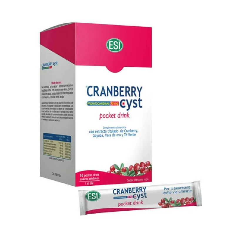Cranberry Cyst Pocket Drink 16 Sobre de 20ml