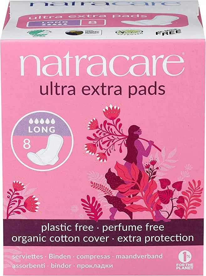 Compresas Ultra Extra Largas con Alas 8 unidades Sakai