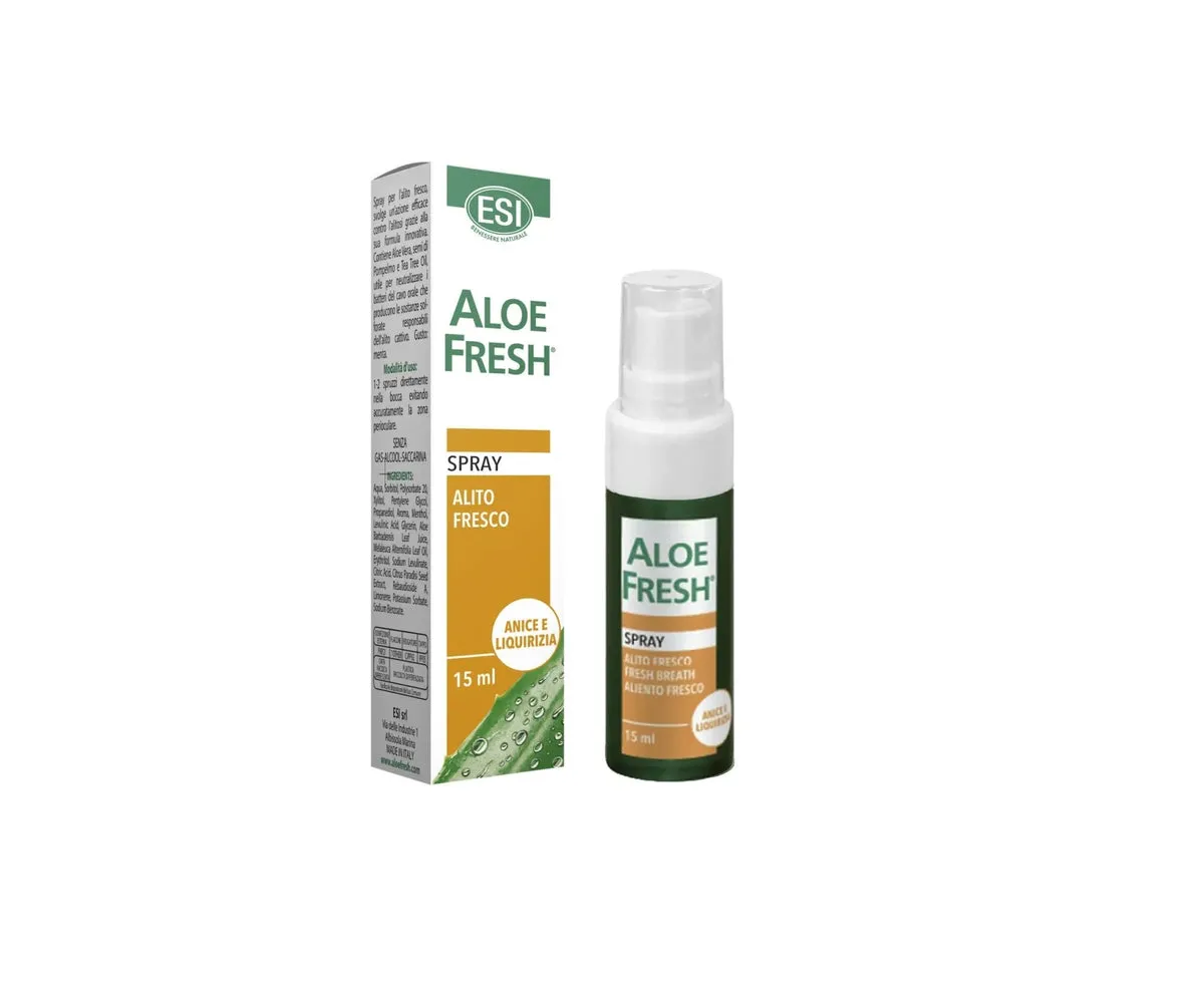 ALOE FRESH ALIENTO FRESCO REGALIZ SPRAY 15 ML ESI
