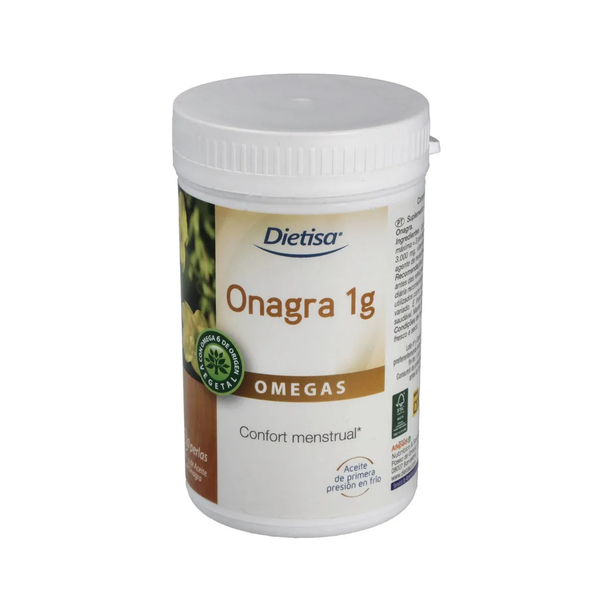 Onagra 1 gr (120 perlas) Dietisa