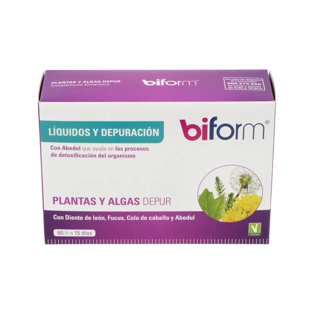 Plantas y Algas Drenante (60 caps) Dietisa