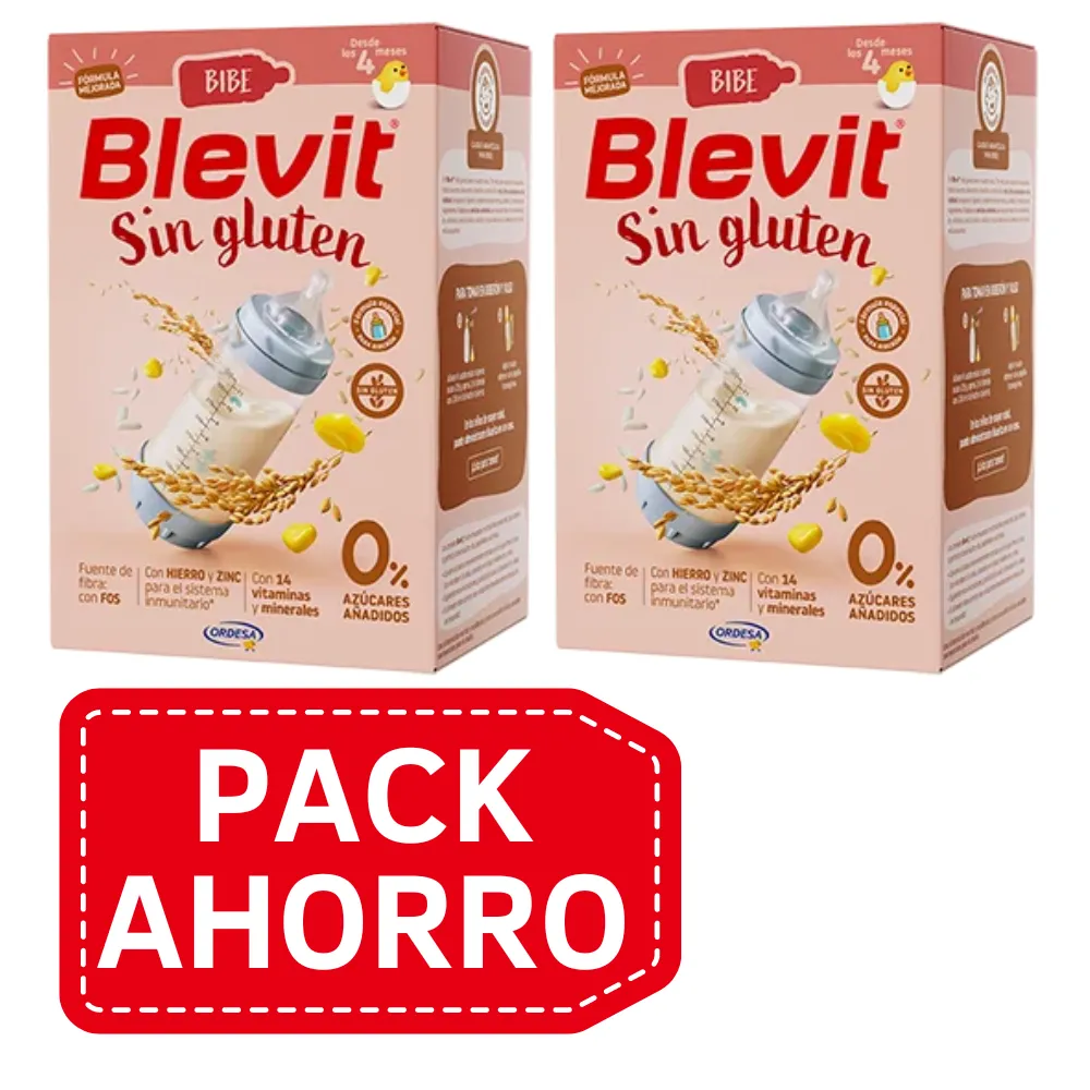 PackAhorro - BLEVIT BIBE SIN GLUTEN 2X500GRAMOS - ORDESA