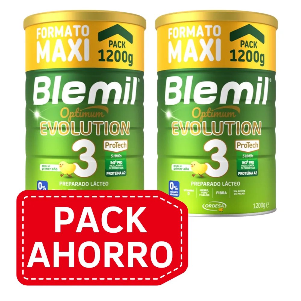PackAhorro - BLEMIL 3 OPTIMUM EVOLUTION 0% 2X1200 GRAMOS - ORDESA