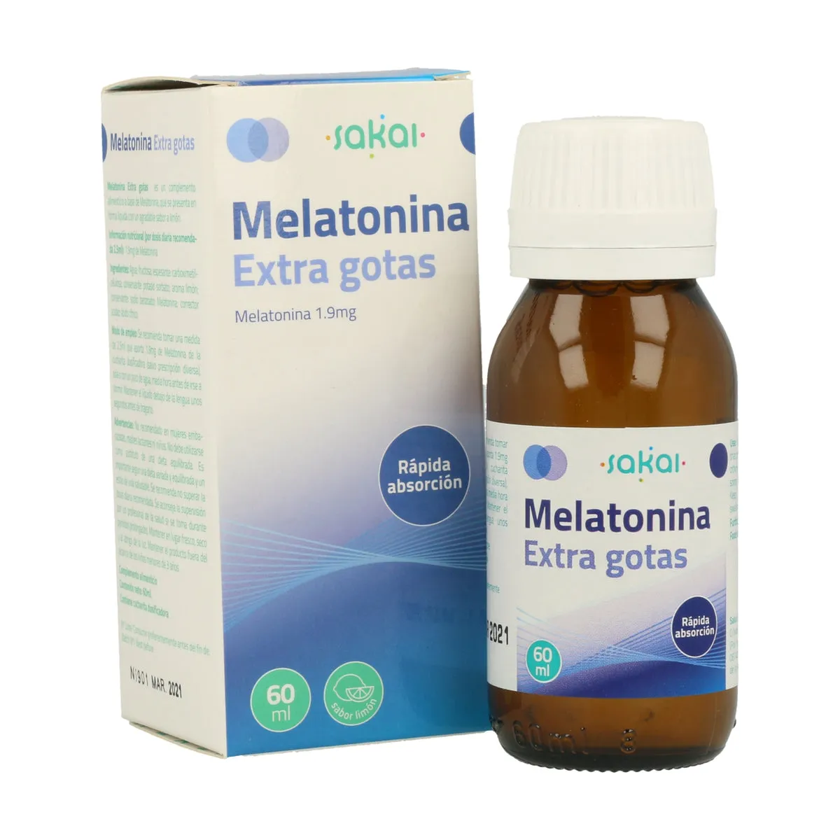 Melatonina Extra Gotas 60ml Sakai