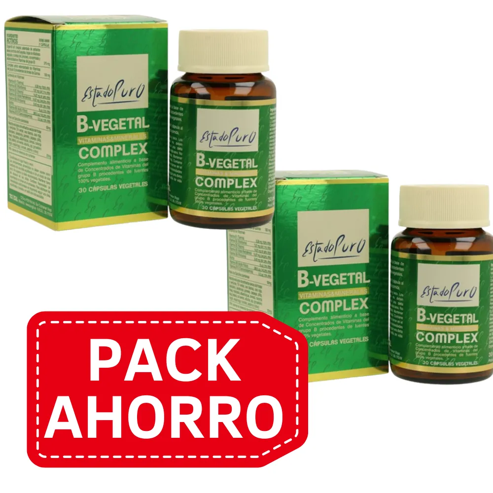 PackAhorro - Estado Puro B-Vegetal Complex 30 caps Tongil