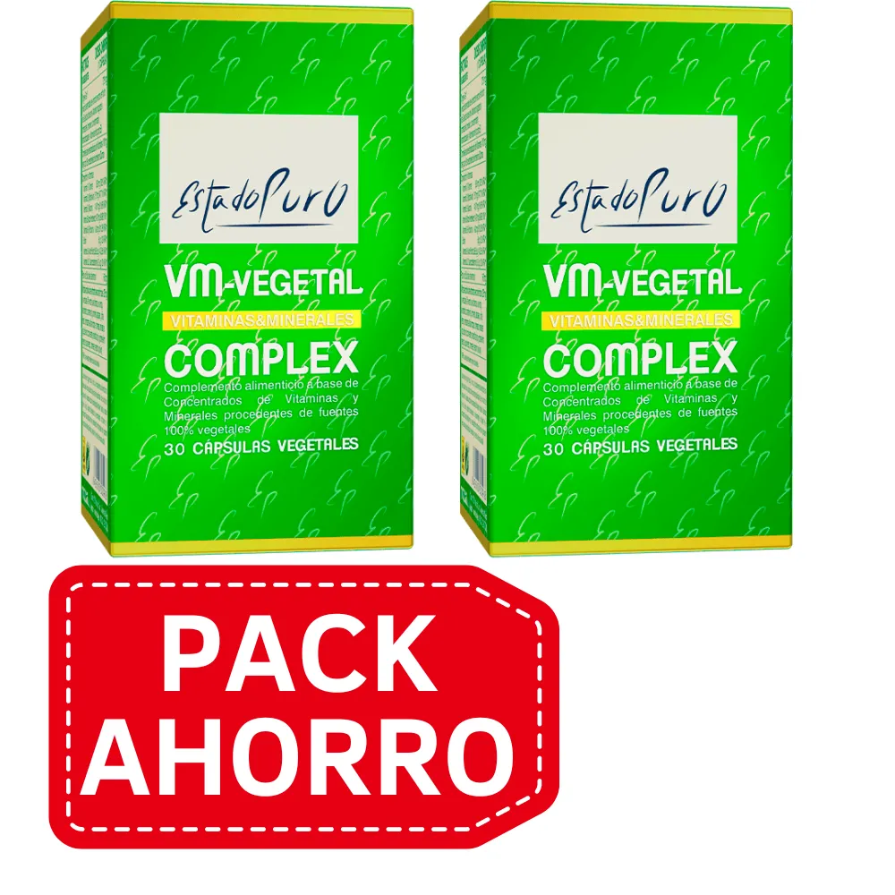 PackAhorro - Estado Puro Vm-Vegetal Complex 30 caps Tongil