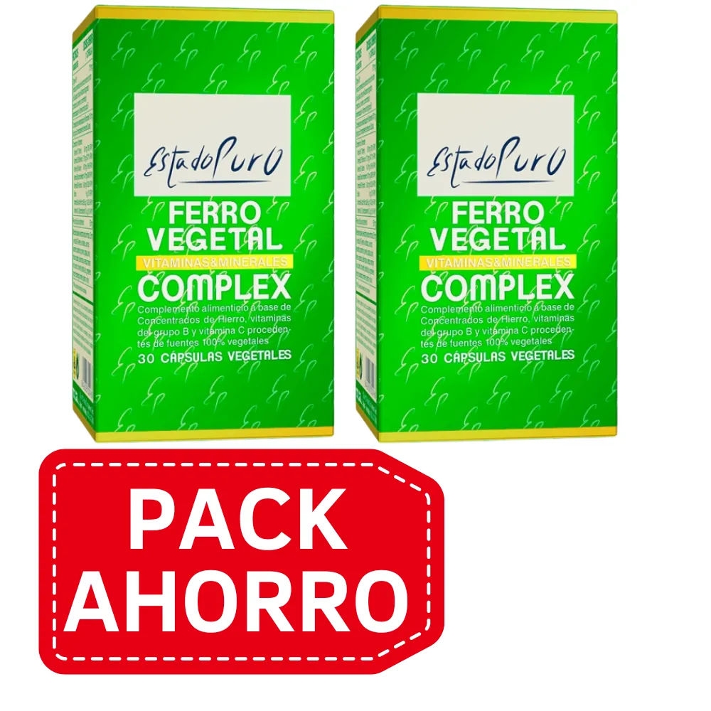 PackAhorro - Estado Puro Ferro Vegetal Complex 30 caps Tongil