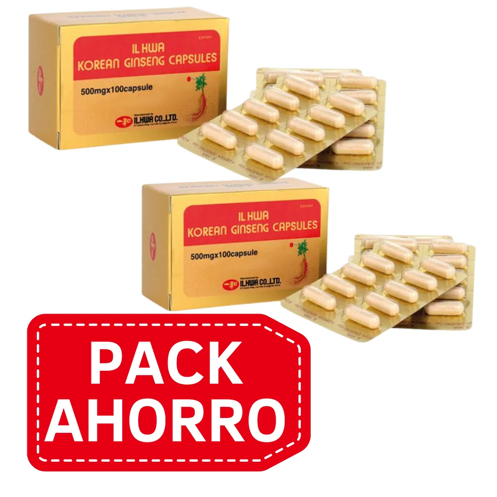 PackAhorro - Ginseng Il-Hwa 100 Caps Tarro Tongil