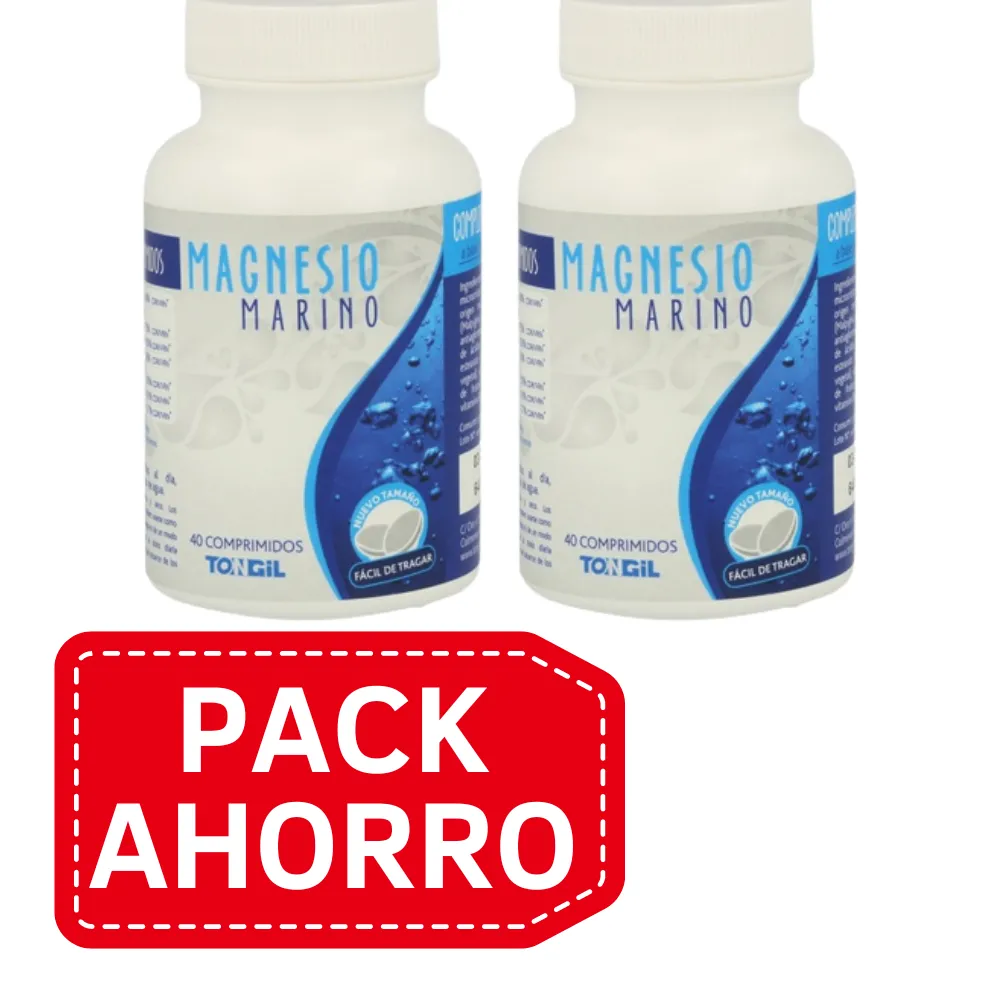 PackAhorro - Magnesio Marino 40Comp Tongil