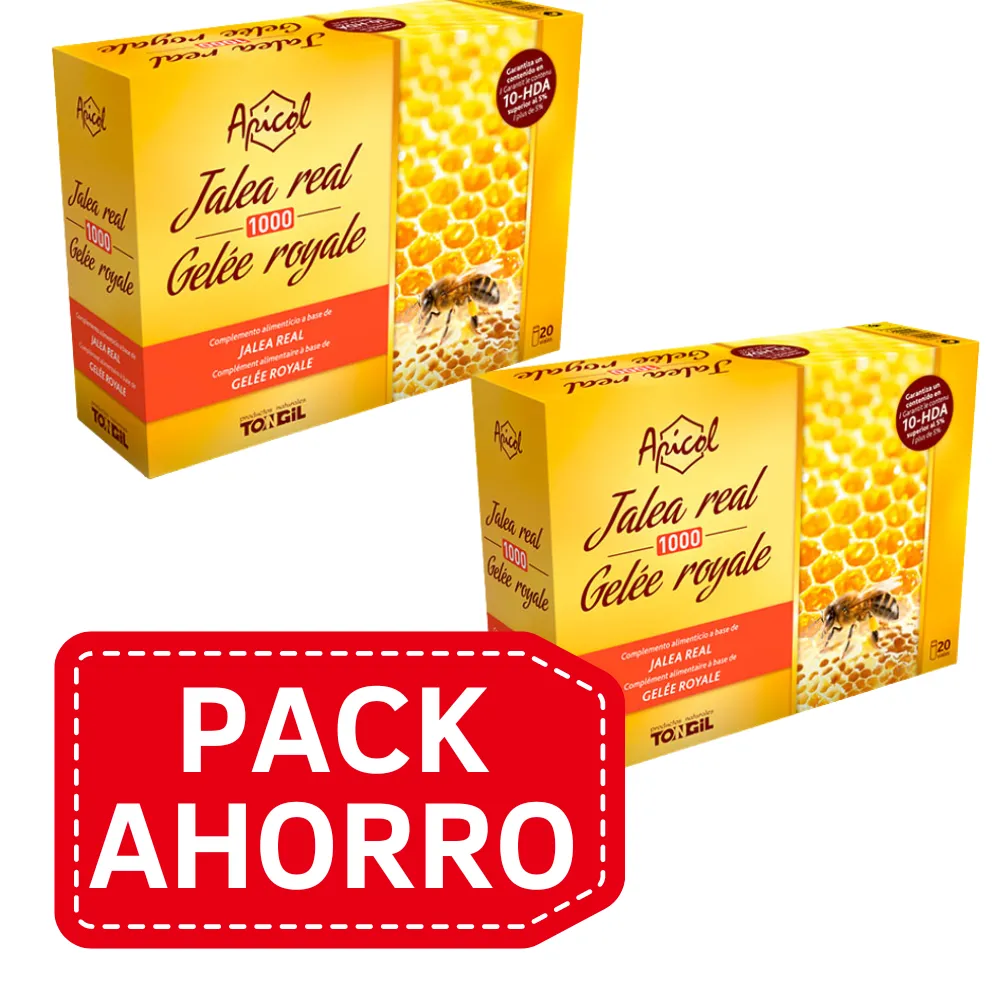 PackAhorro - Apicol Jalea Real 1000 (20 viales) Tongil