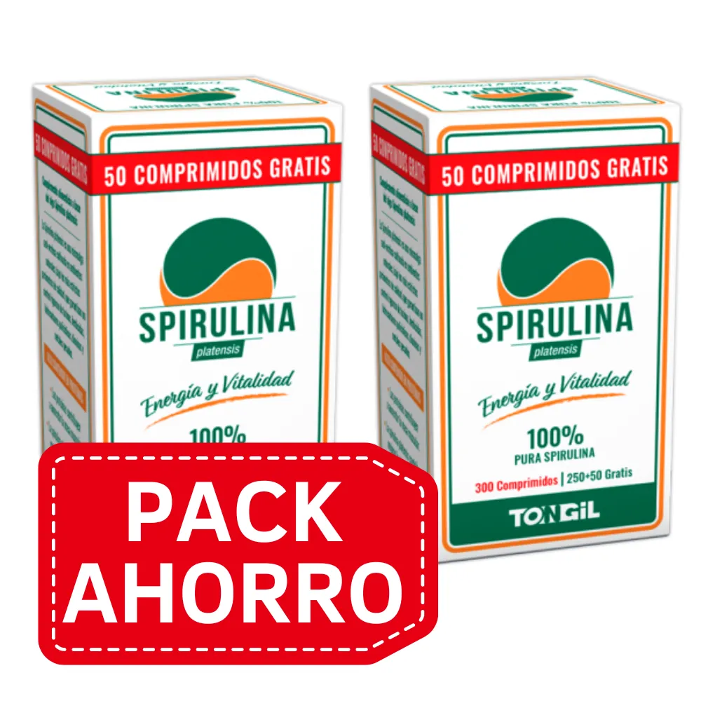 PackAhorro - Spirulina 300 Comp Tongil