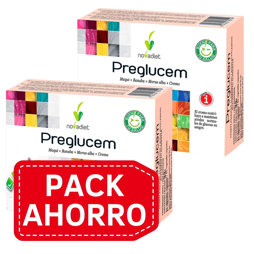 PackAhorro - Preglucem 60 caps Novadiet