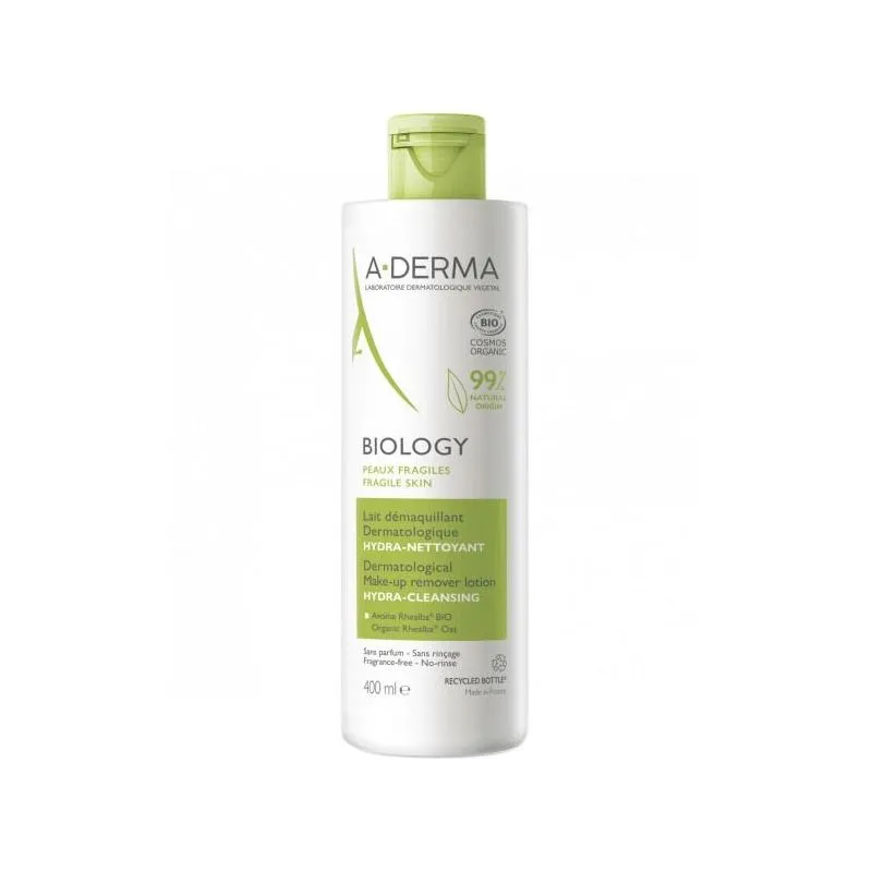 A-Derma Biology Leche Desmaquillante Dermatológica 400ml
