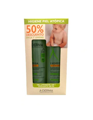 ADERMA EXOMEGA GEL 2 EN 1 500ML DUPLO