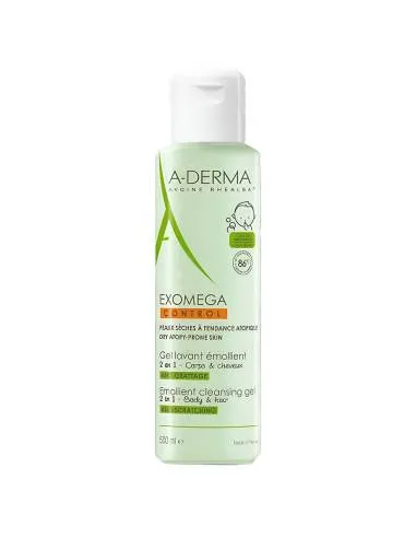 ADERMA EXOMEGA GEL CUERPO CABELLO 2 EN 1 500 ML