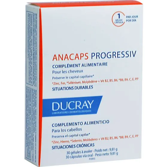 Ducray Anacaps Progressiv 30 Cápsulas