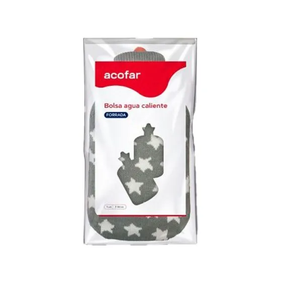 Acofar Bolsa de Agua Caliente Forrada 2L