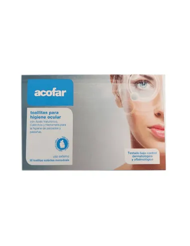 ACOFAR TOALLITAS PARA HIGIENE OCULAR 30 UNIDADES