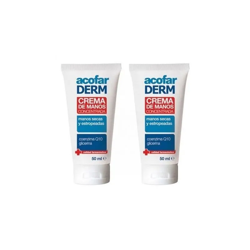 Acofarderm Crema Manos Concentrada Duplo 2x50ml