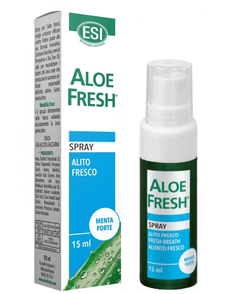 ALOE FRESH ALIENTO F. MENTA FORTE SPRAY 15 ML ESI