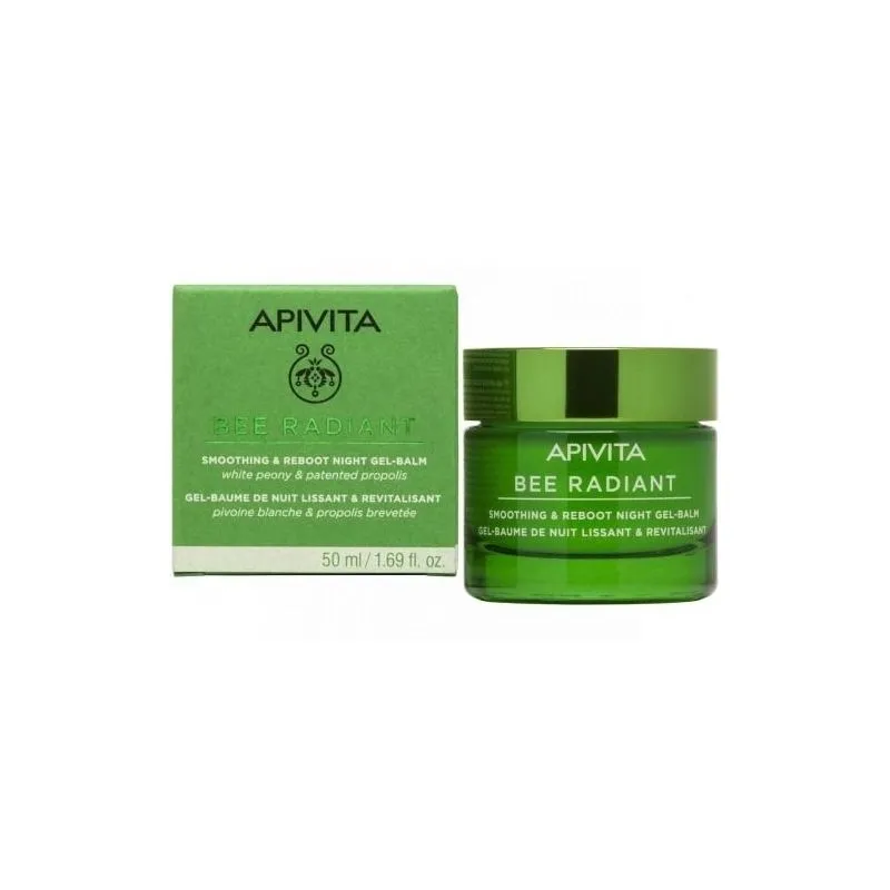 Apivita Bee Radiant Gel Bálsamo Noche Alisa y Restaura la Piel 50ml