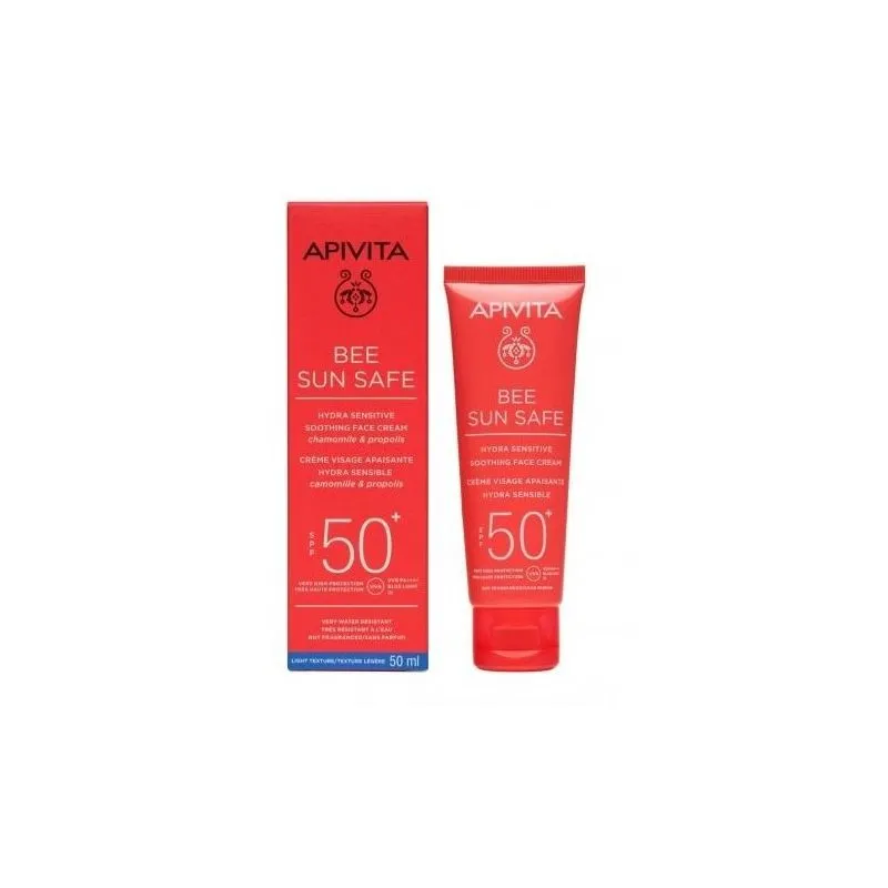 Apivita Bee Sun Safe Hydra Sensitive Crema Facial Calmante SPF50+ 50ml