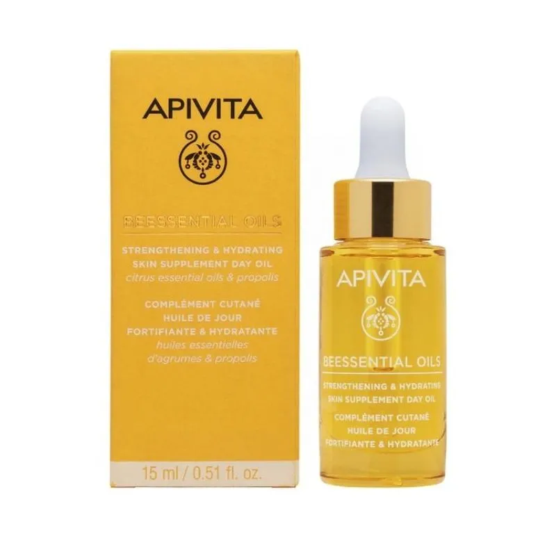 Apivita Beeessential Oil Aceite de Día Refuerza & Hidrata 15ml