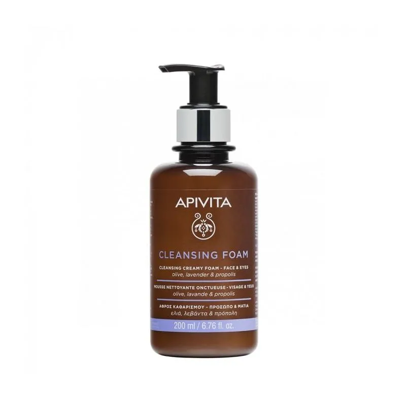 Apivita Face Cleansing Crema Espuma limpiadora Rostro y Ojos 200ml