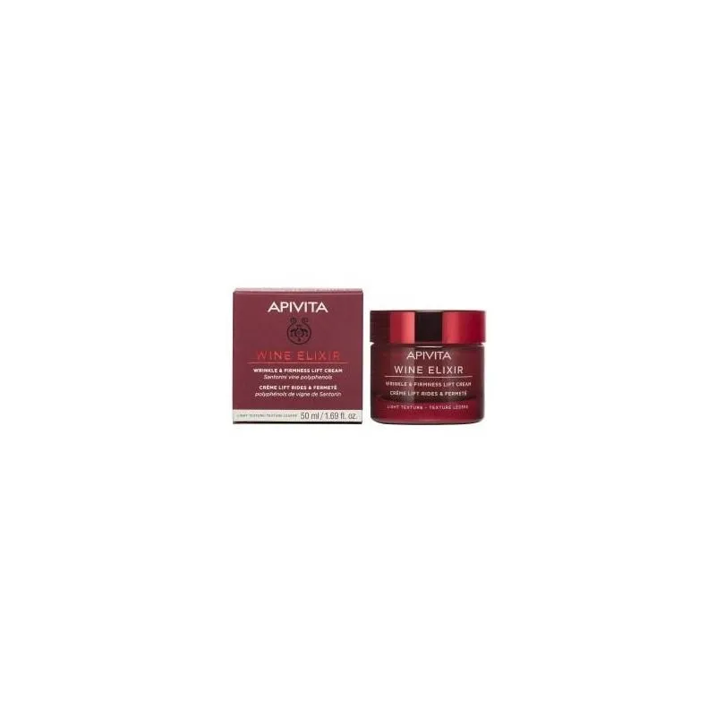 Apivita Wine Elixir Crema Antiarrugas & Reafirmante Textura Ligera Con Efecto Lifting 50ml