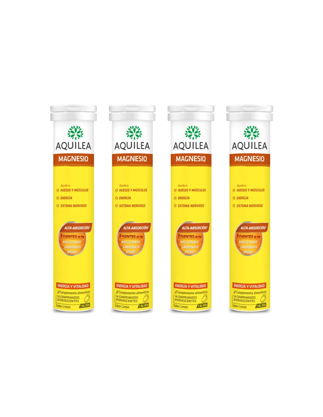 Aquilea Magnesio Sabor Limón 56 Comprimidos Efervescentes XL