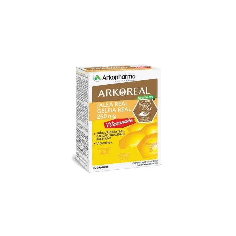 Arkoreal Jalea Real Vitaminada Forte 250 mg 30 Cápsulas