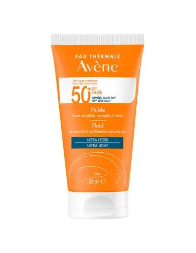 AVENE SOLAR FLUIDO SPF 50+ PIEL SENSIBLE NORMAL Y MIXTA 50ML